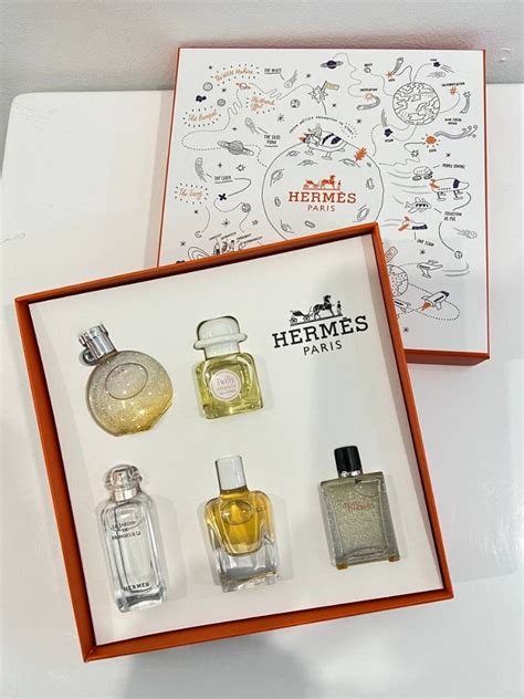 hermes mens perfume set|hermes miniature perfume gift set.